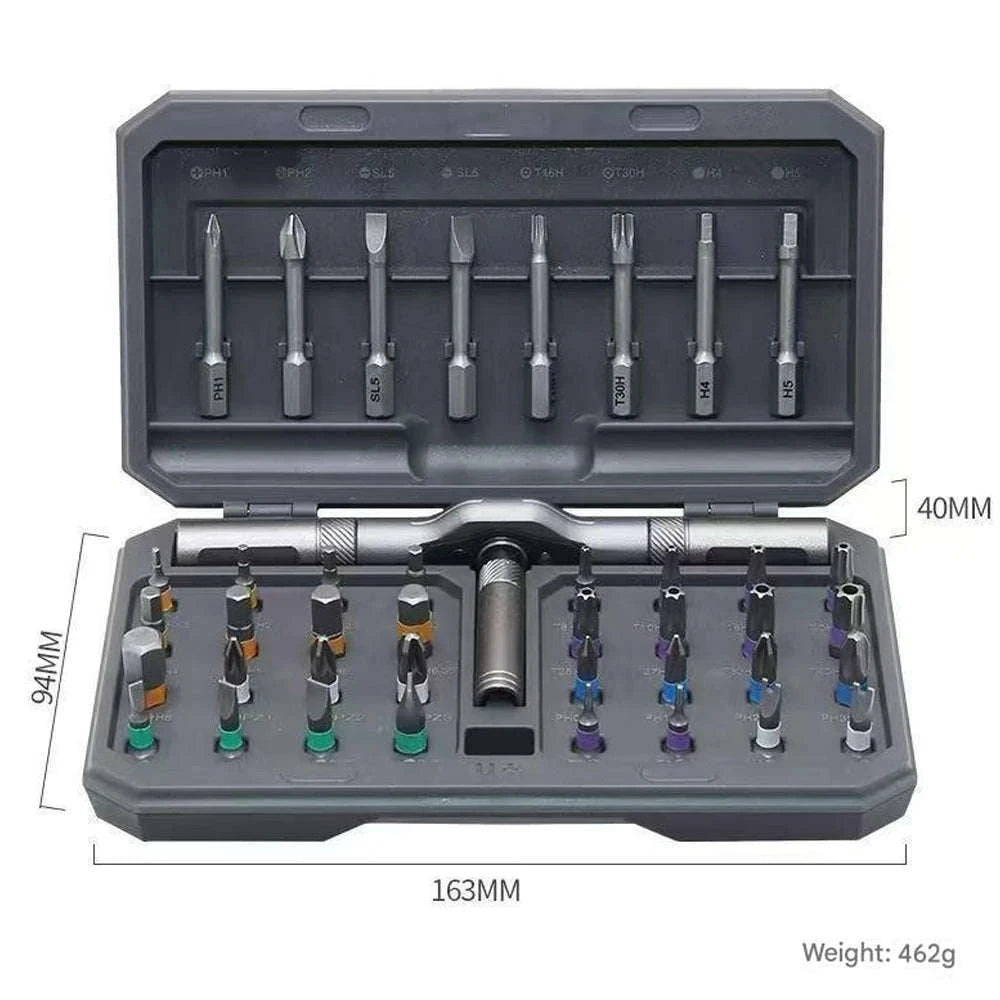 41-in-1 Magnetic Ratchet Screwdriver Set with High Torque Handle-42 in 1 / United States