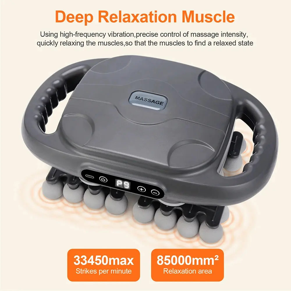 42-Heads Fascia Gun High-Frequency Vibration Body Massage Gun Back and Waist Massager Neck Shoulder Massager Muscle masajeador 