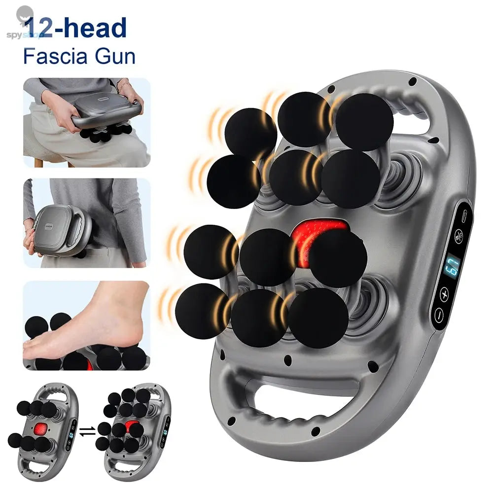42-Heads Fascia Gun High-Frequency Vibration Body Massage Gun Back and Waist Massager Neck Shoulder Massager Muscle masajeador 