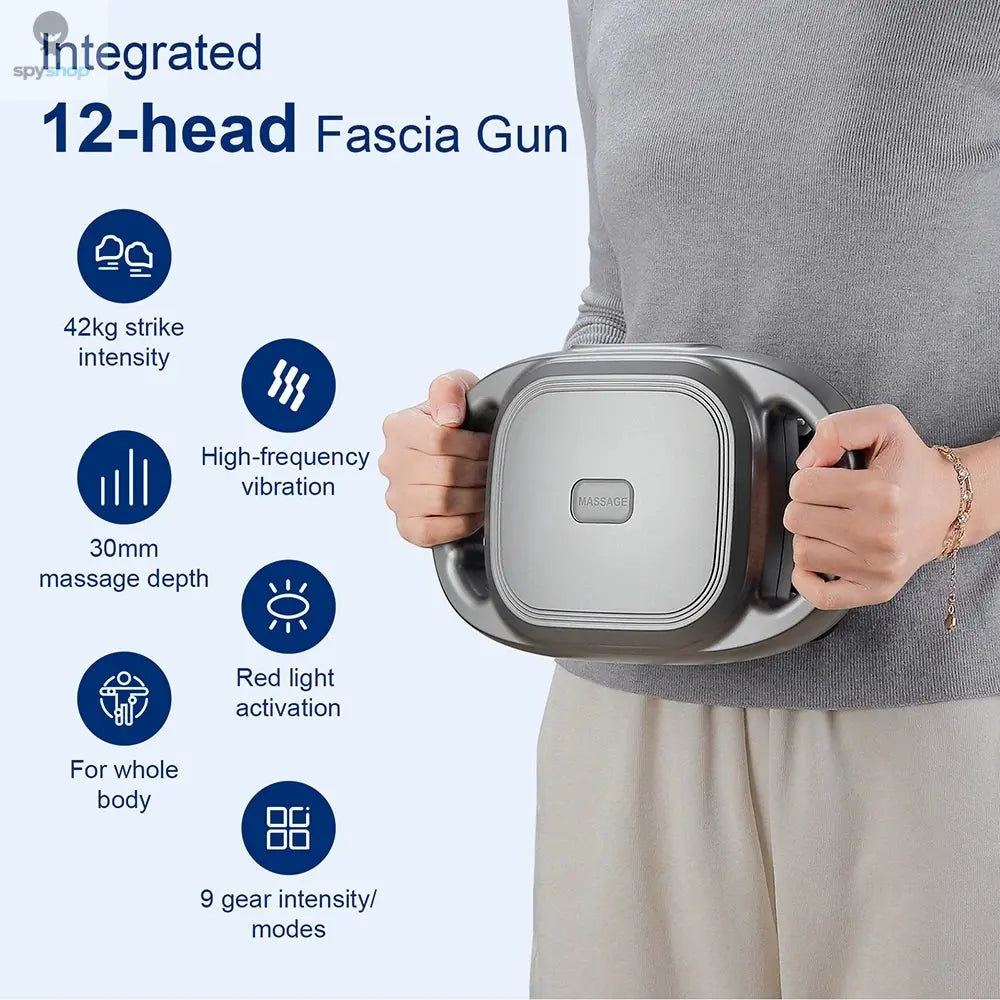 42-Heads Fascia Gun High-Frequency Vibration Body Massage Gun Back and Waist Massager Neck Shoulder Massager Muscle masajeador 