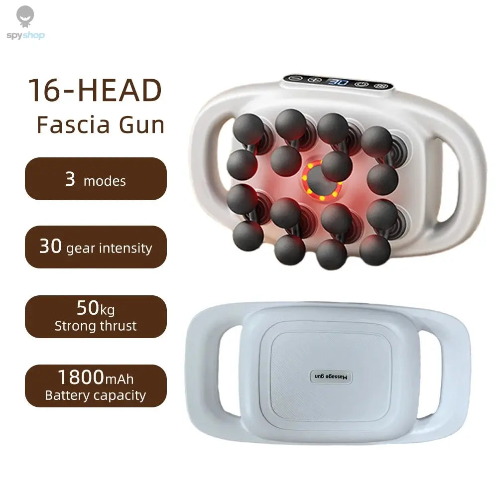 42-Heads Fascia Gun High-Frequency Vibration Body Massage Gun Back and Waist Massager Neck Shoulder Massager Muscle masajeador 