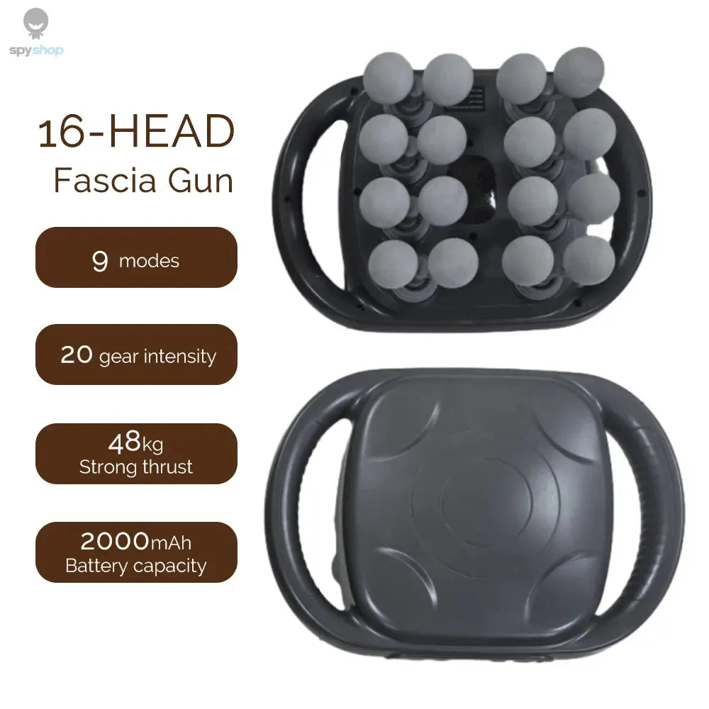 42-Heads Fascia Gun High-Frequency Vibration Body Massage Gun Back and Waist Massager Neck Shoulder Massager Muscle masajeador 
