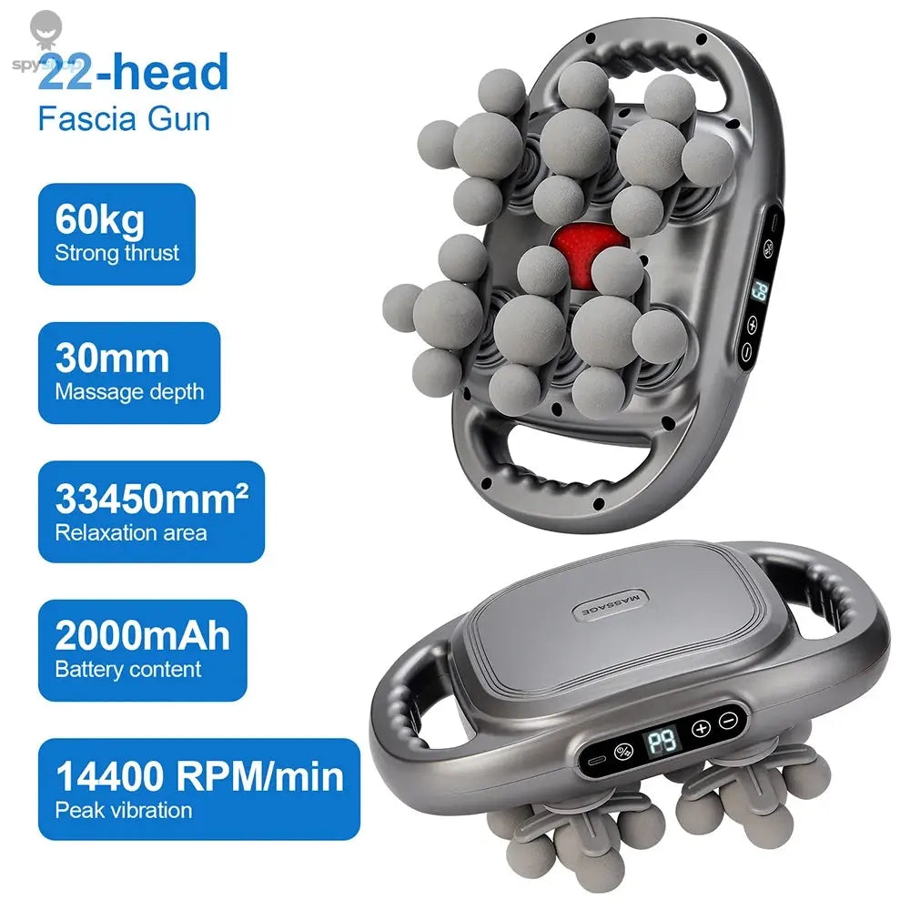 42-Heads Fascia Gun High-Frequency Vibration Body Massage Gun Back and Waist Massager Neck Shoulder Massager Muscle masajeador 