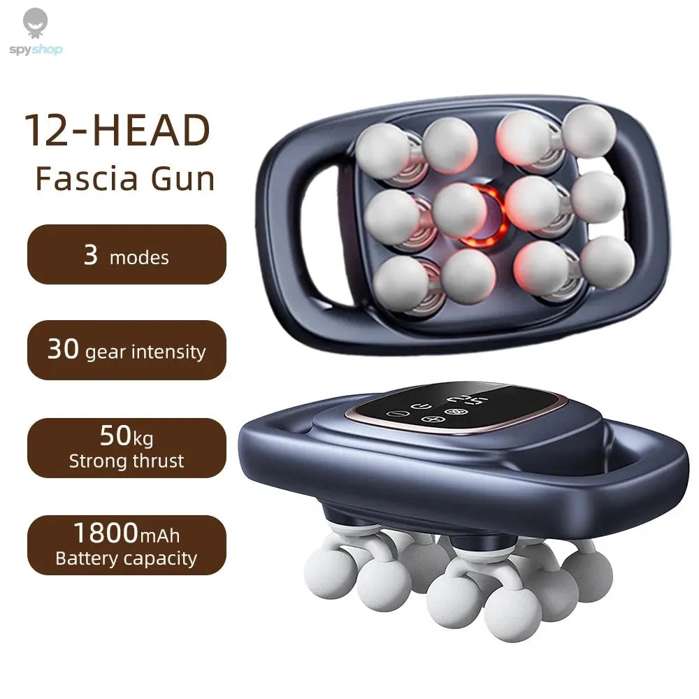 42-Heads Fascia Gun High-Frequency Vibration Body Massage Gun Back and Waist Massager Neck Shoulder Massager Muscle masajeador 