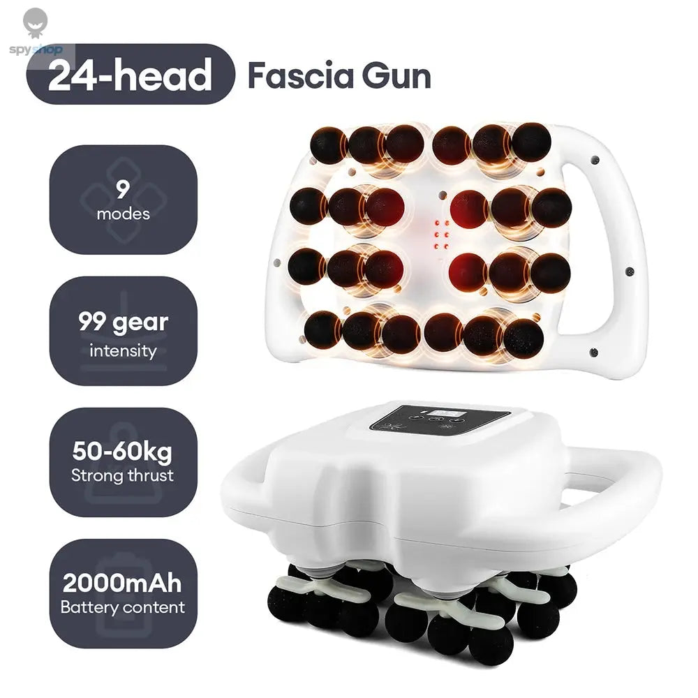 42-Heads Fascia Gun High-Frequency Vibration Body Massage Gun Back and Waist Massager Neck Shoulder Massager Muscle masajeador 