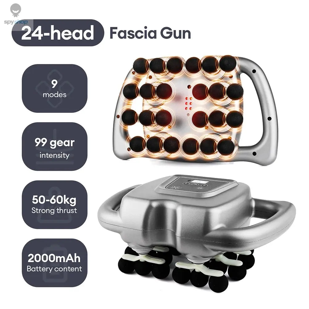 42-Heads Fascia Gun High-Frequency Vibration Body Massage Gun Back and Waist Massager Neck Shoulder Massager Muscle masajeador 