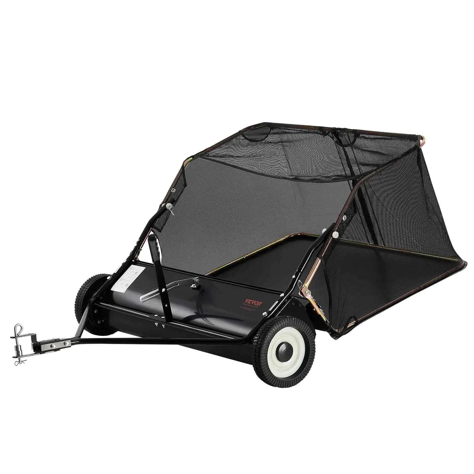 42-Inch Tow-Behind Lawn Sweeper, 12 cu.ft. Leaf and Grass Collector-Germany