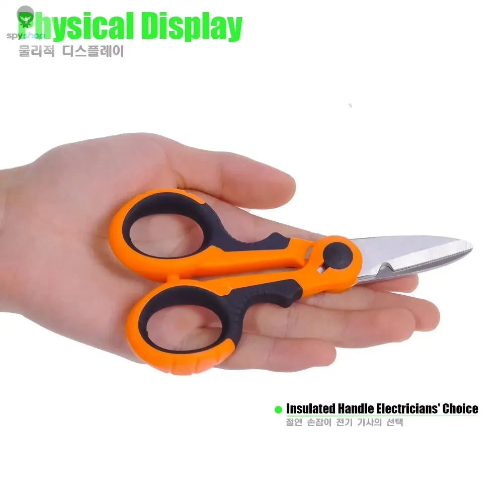 420 Stainless Steel Fishing Scissor Accessories Electrician Portable Scissors Plier Cut PE Braid Line Lure Carp Fishing Tools Spy-shop.com
