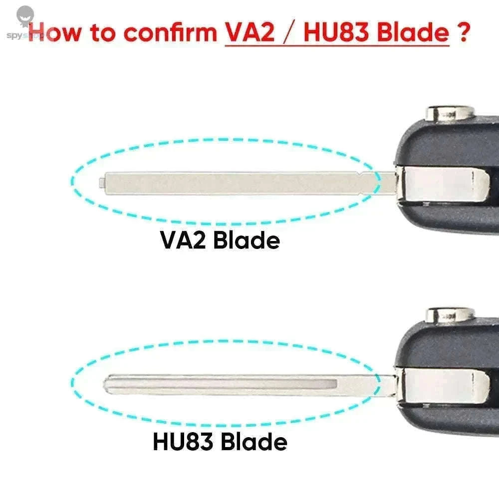 433MHz Flip Remote Car Key for Citroen & Peugeot Models-2BTN HU83 CE0523 / ASK For Citroen