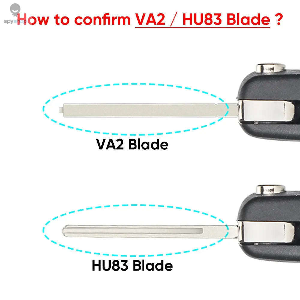 433MHz Flip Remote Car Key for Citroen & Peugeot Models-2BTN HU83 CE0523 / ASK For Citroen