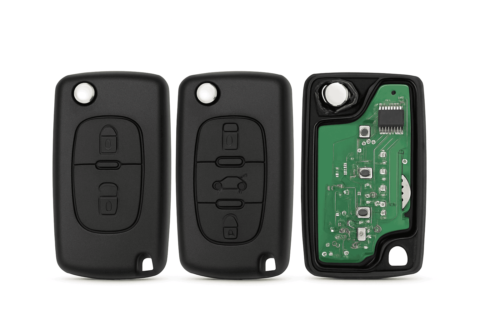 433MHz Flip Remote Car Key for Citroen & Peugeot Models-2BTN HU83 CE0523 / ASK For Citroen