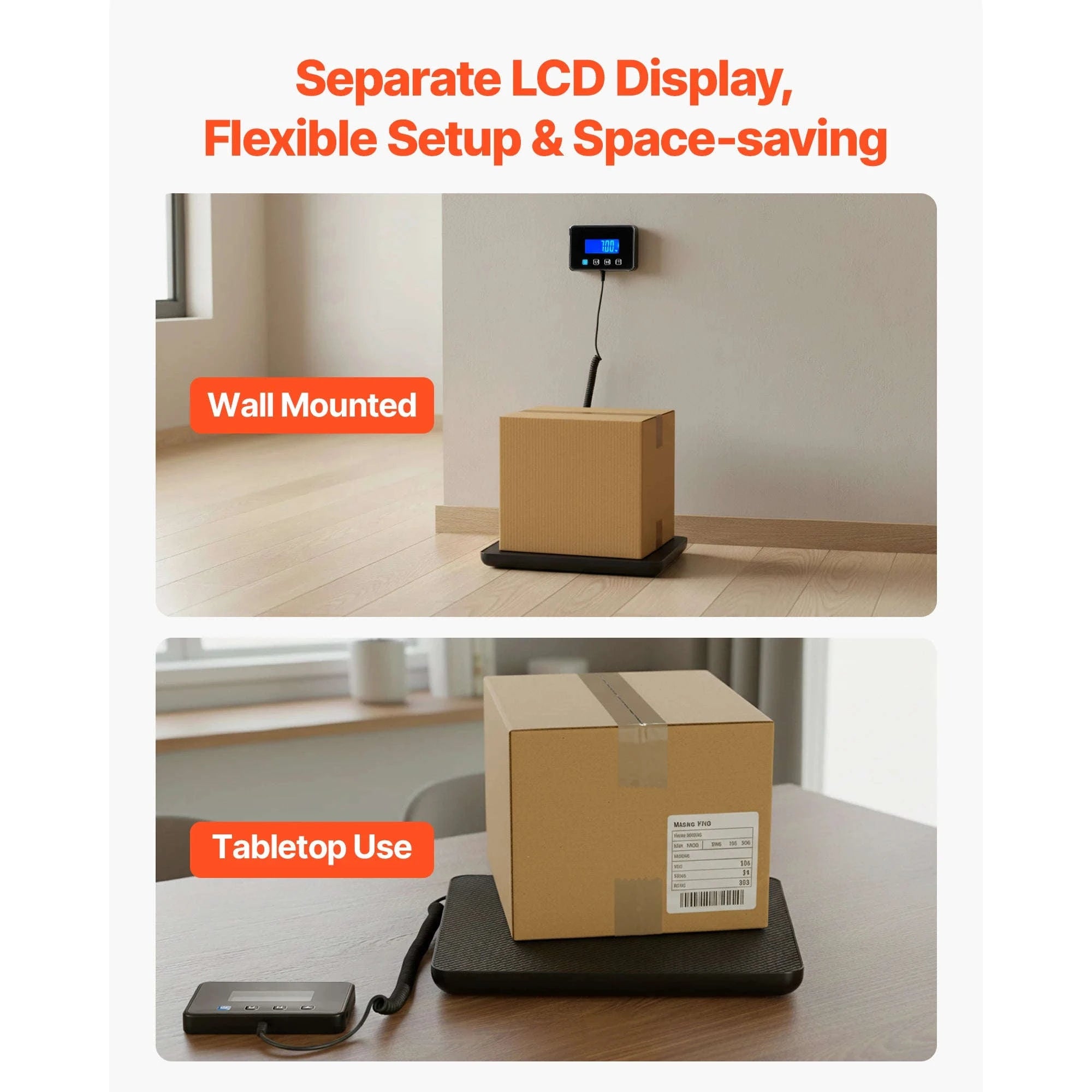 440 lbs Digital Postal Scale with Hold and Tare Function-440LBS / United States