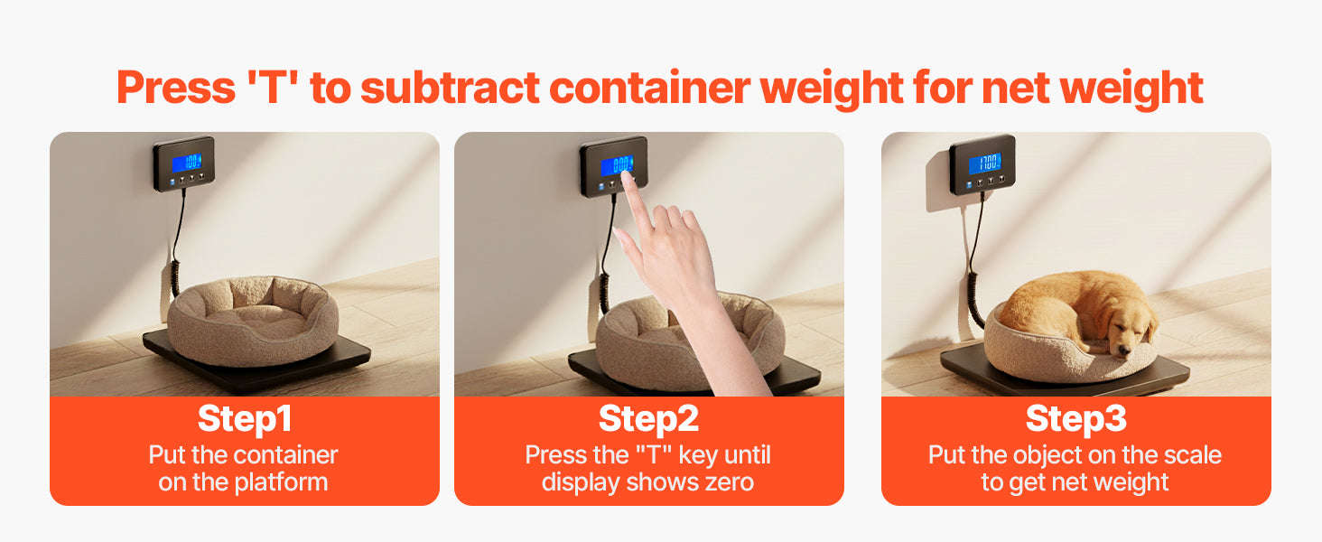 440 lbs Digital Postal Scale with Hold and Tare Function-440LBS / United States