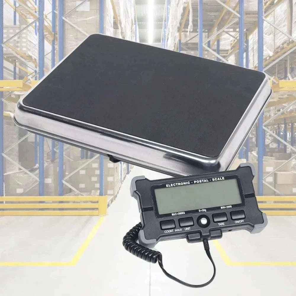 440lb Digital Shipping Scale with Stainless Steel Platform-black / United States