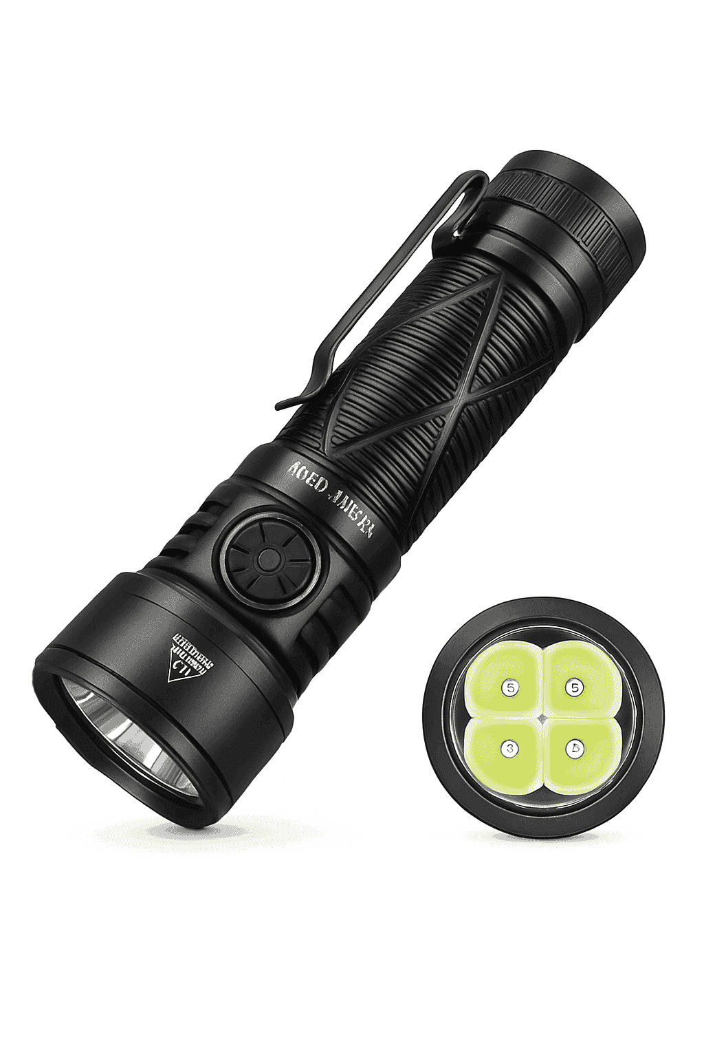 4500LM LED Flashlight USB-C Rechargeable 21700-6000-6500K / Poland