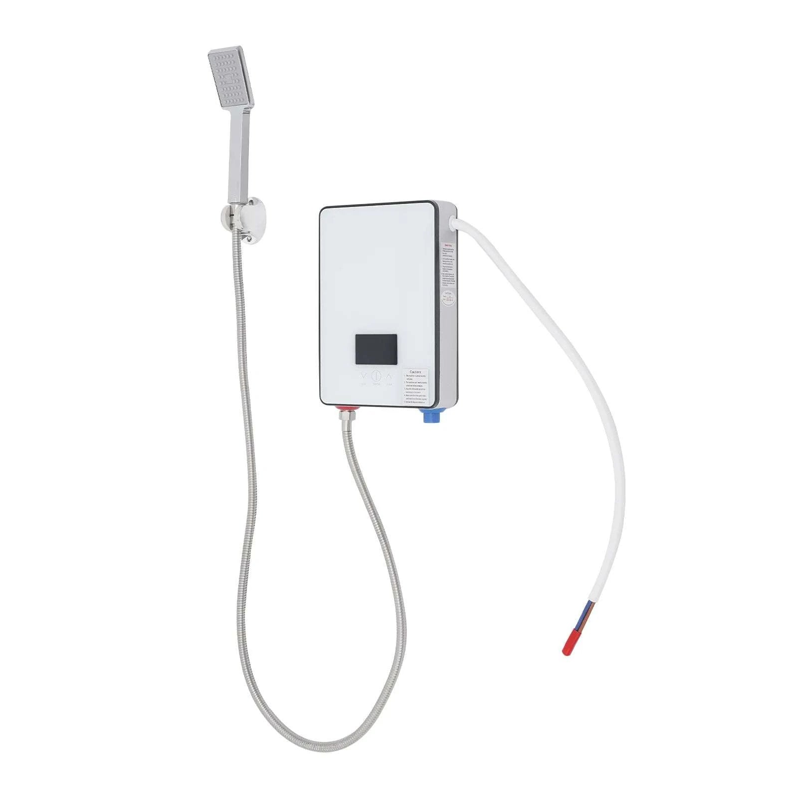 4500W Instant Electric Water Heater with LED Touch & Shower Kit-white / United States