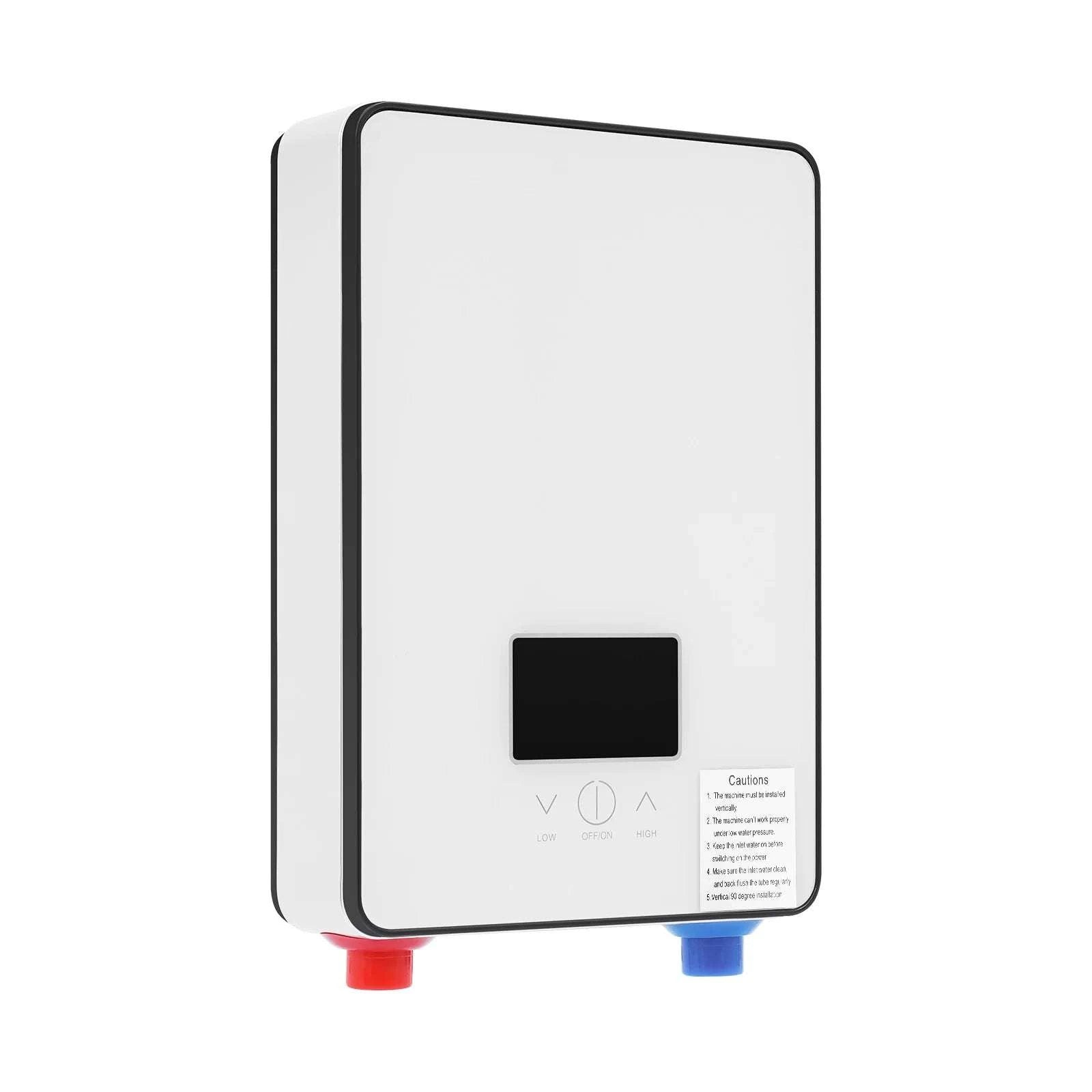 4500W Instant Electric Water Heater with LED Touch & Shower Kit-white / United States