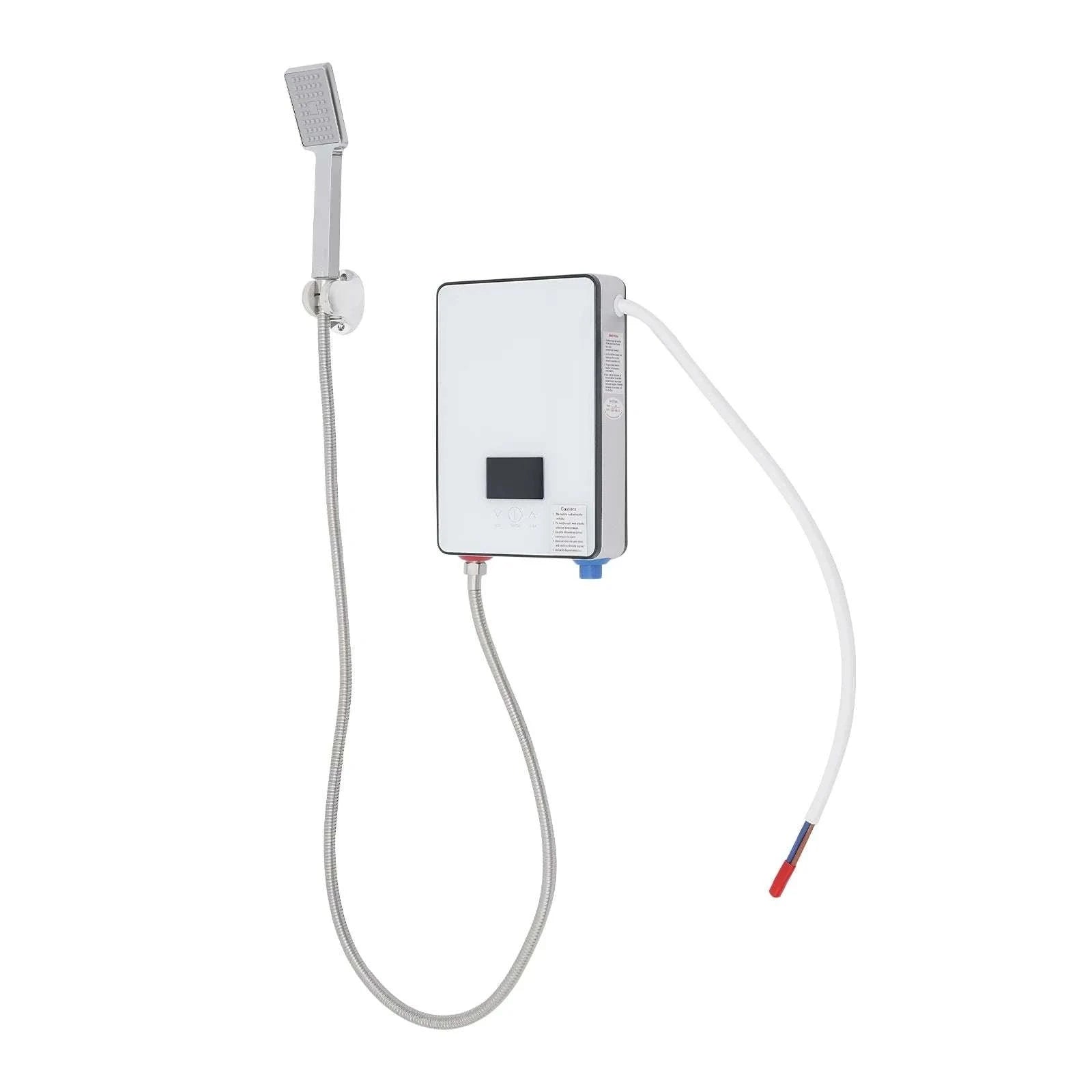 4500W Instant Electric Water Heater with LED Touch & Shower Kit-white / United States