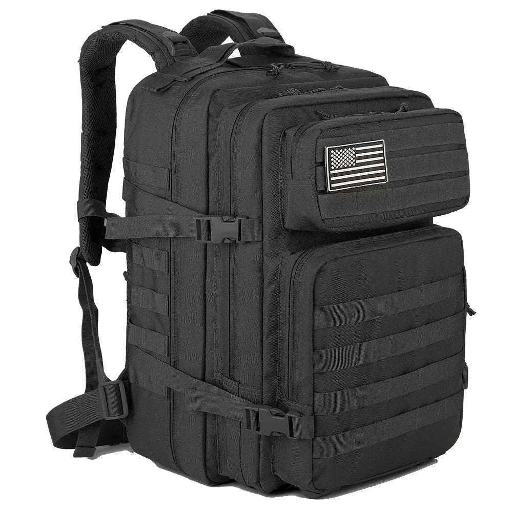 45L Large Capacity Tactical Backpack-Black / United States