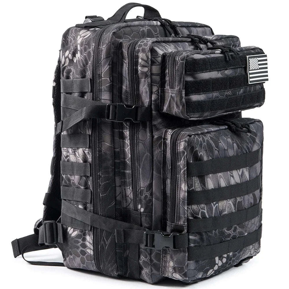 45L Large Capacity Tactical Backpack-Black / United States