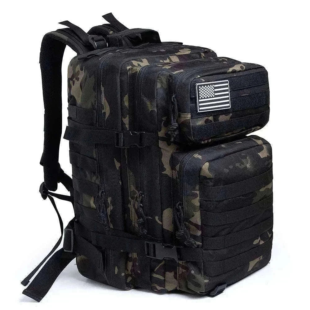 45L Large Capacity Tactical Backpack-Black / United States