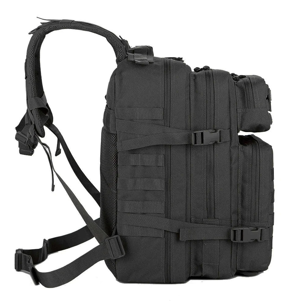 45L Large Capacity Tactical Backpack-Black / United States