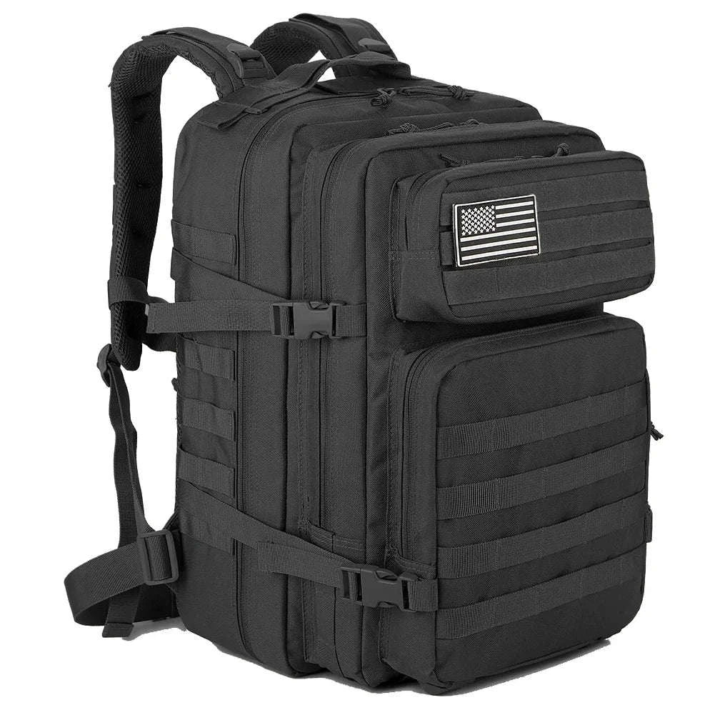 45L Large Capacity Tactical Backpack-Black / United States