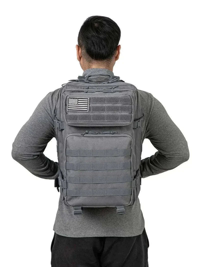 45L Large Capacity Tactical Backpack for Hiking, Camping, Gym and Trekking-Yellow / United States