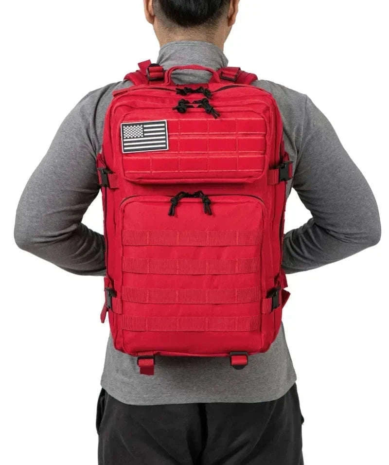 45L Large Capacity Tactical Backpack for Hiking, Camping, Gym and Trekking-Yellow / United States