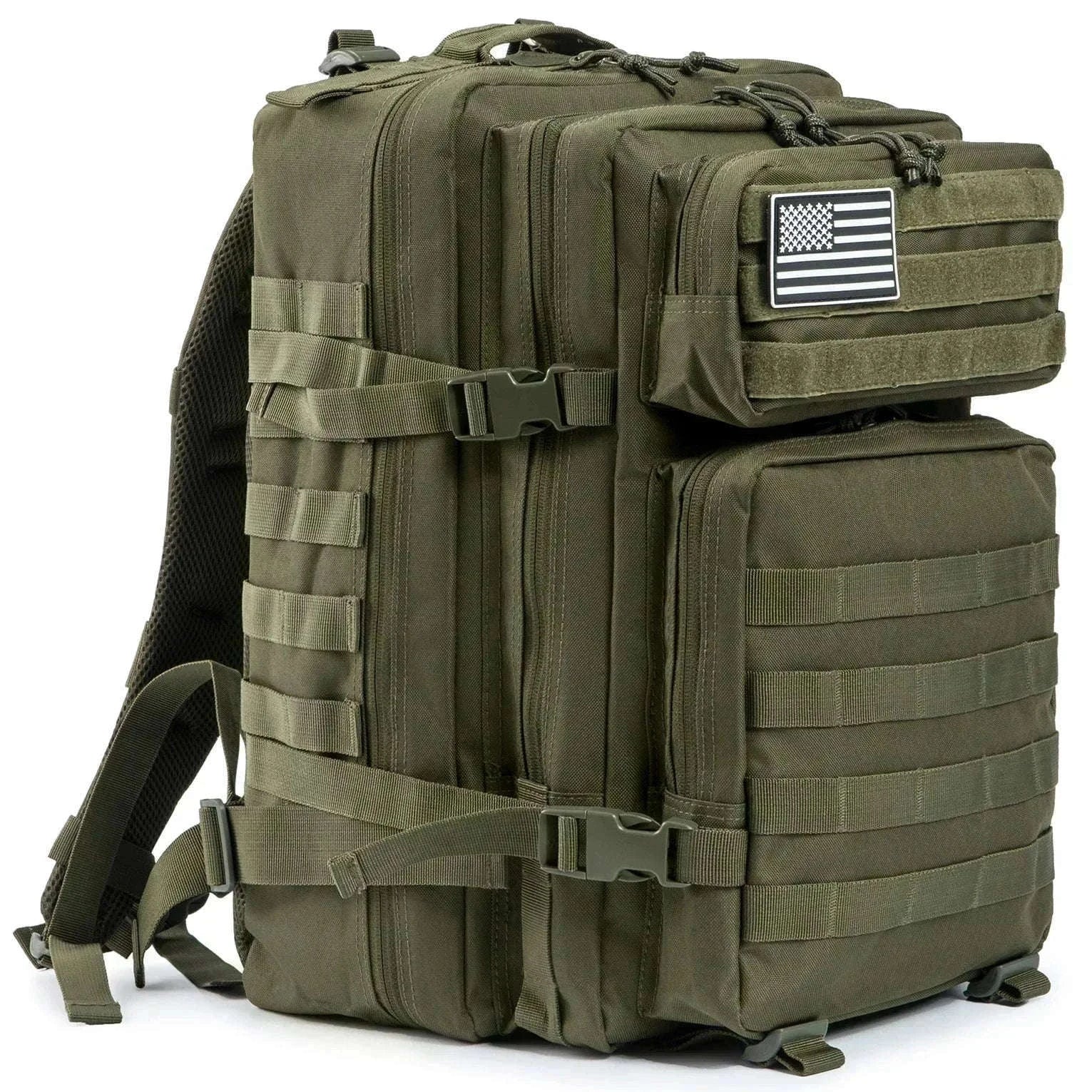 45L Large Capacity Tactical Backpack for Hiking, Camping, Gym and Trekking-Yellow / United States