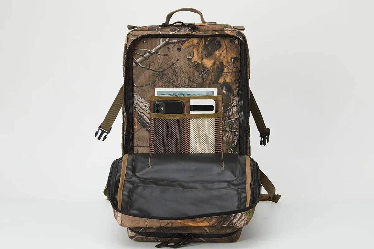 45L Tactical Backpack for Hiking, Camping and Hunting-Red / Poland