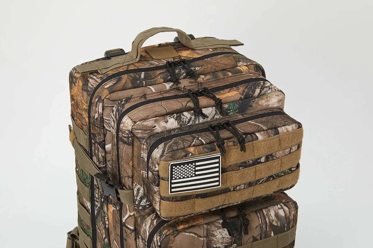 45L Tactical Backpack for Hiking, Camping and Hunting-Red / Poland