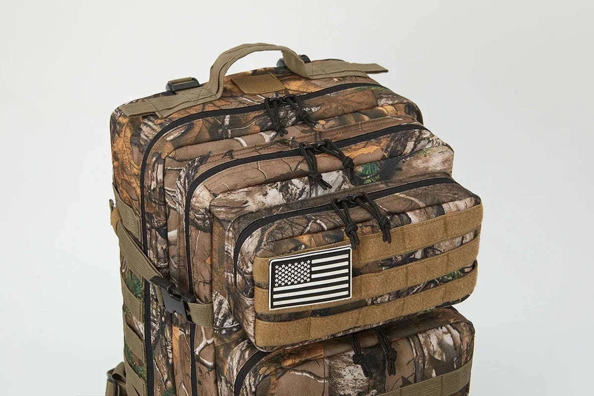 45L Tactical Backpack for Hiking, Camping and Hunting-Red / Poland