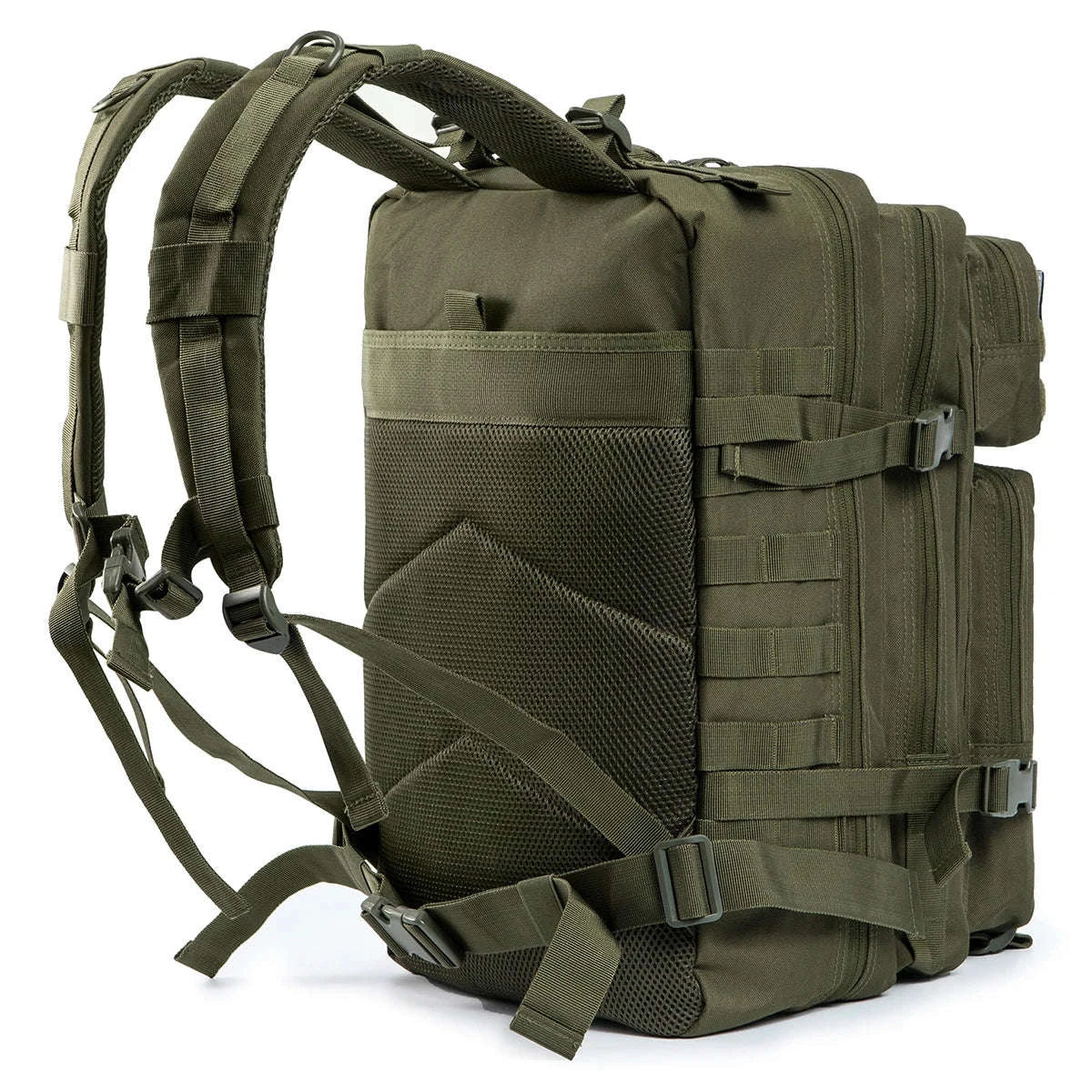 45L Tactical Backpack Large Capacity Outdoor Rucksack-Red Plaid / spain