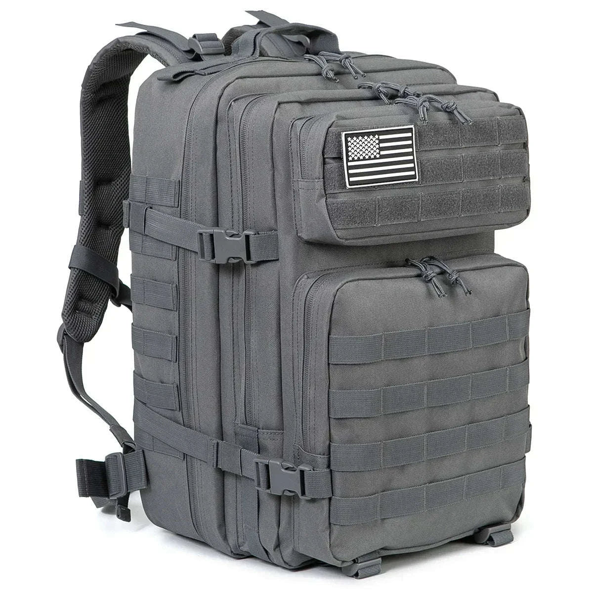 45L Tactical Backpack Large Capacity Outdoor Rucksack-Red Plaid / spain