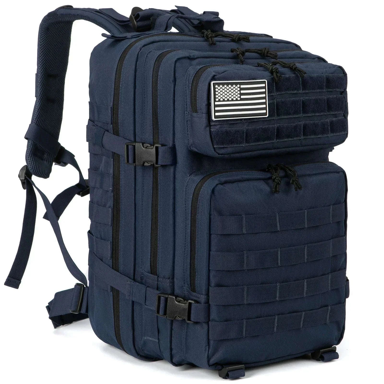 45L Tactical Backpack Large Capacity Outdoor Rucksack-Red Plaid / spain