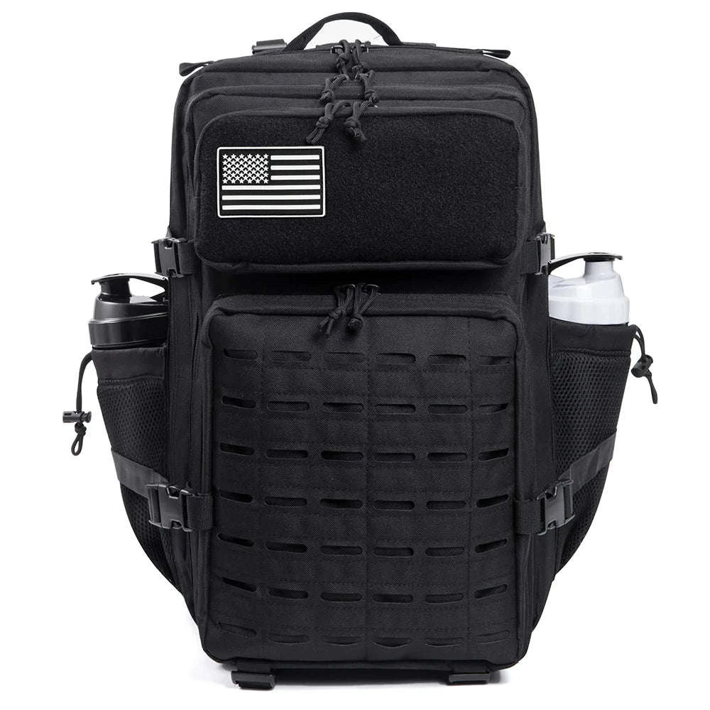 45L Tactical Backpack with Double Cup Holder-Khaki / United States
