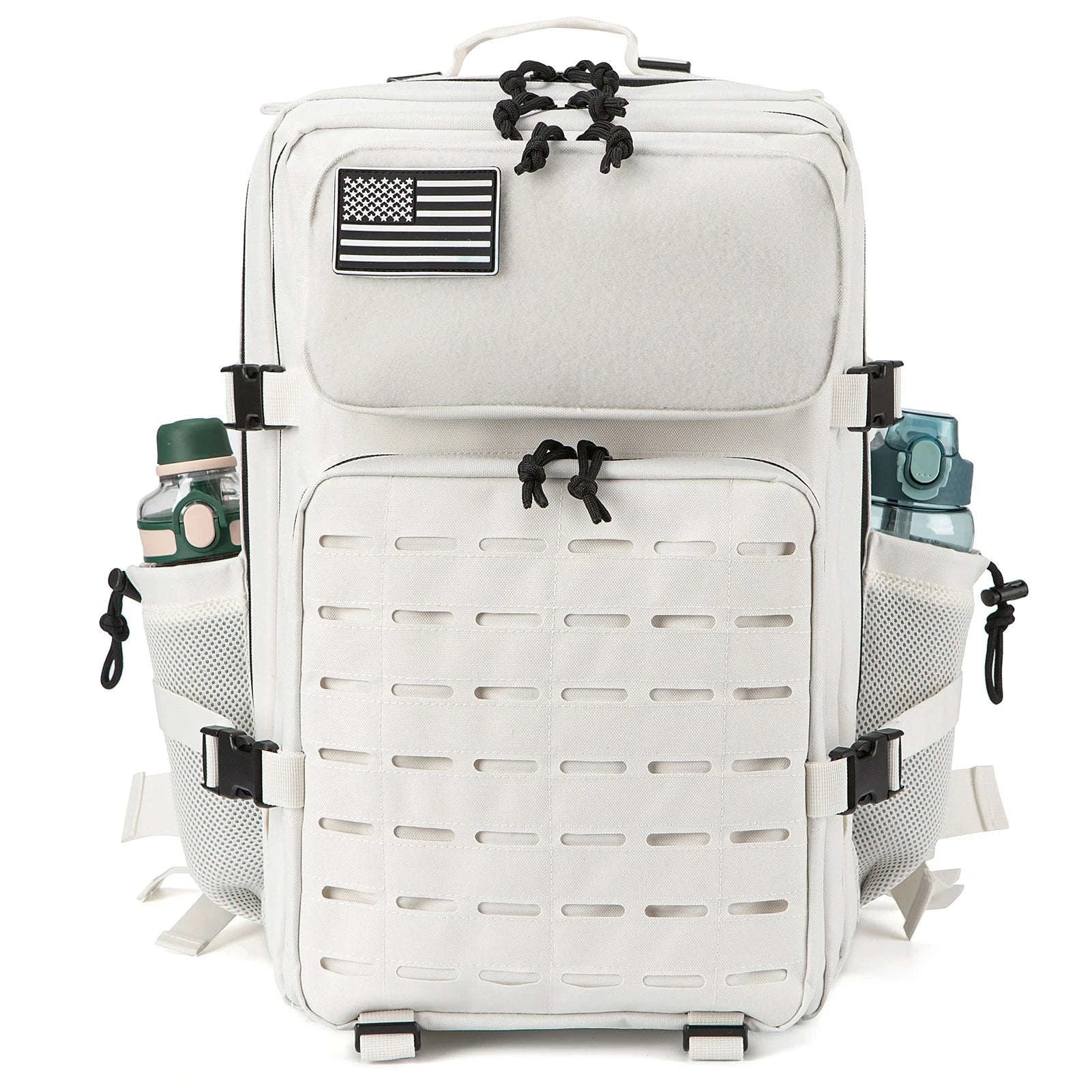 45L Tactical Backpack with Double Cup Holder-Khaki / United States