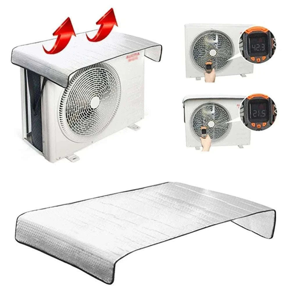 46x95CM Air Conditioner Cover for Outdoor Unit Protection-Default Title