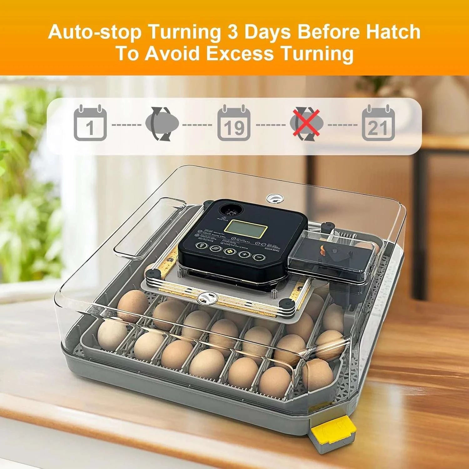 48 Egg Incubator with Auto Temperature & Humidity Control-United States