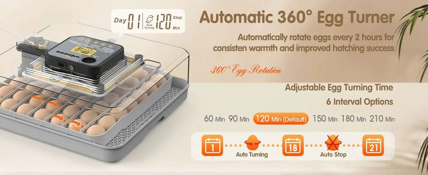48 Egg Incubator with Auto Temperature & Humidity Control-United States