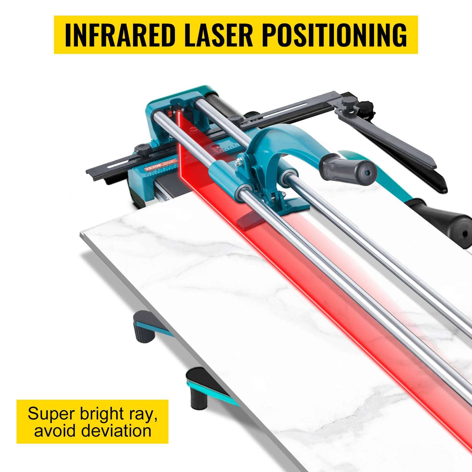 48 Inch Manual Tile Cutter with Laser Guide for Precision Cuts-56 x 8 x 15 in / spain