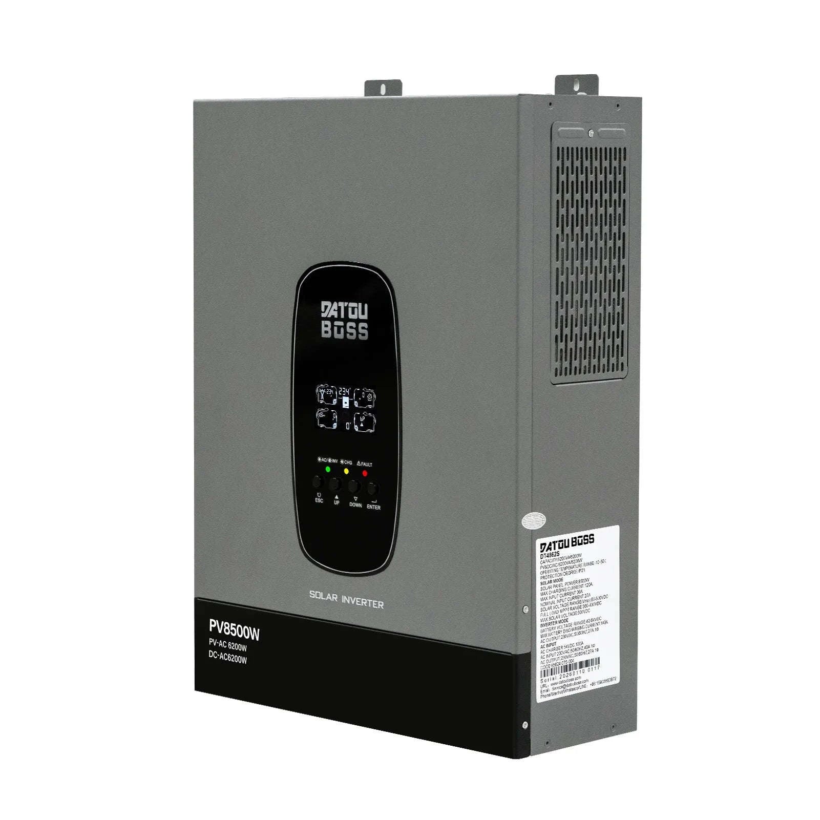 48V 6200W Hybrid Solar Inverter with MPPT Charger, Grid-Connected and Standalone Modes, Anti-Reverse Flow Mechanism-DT-4862S-48V-A-EU / 220-240V / Without Sensor|Poland