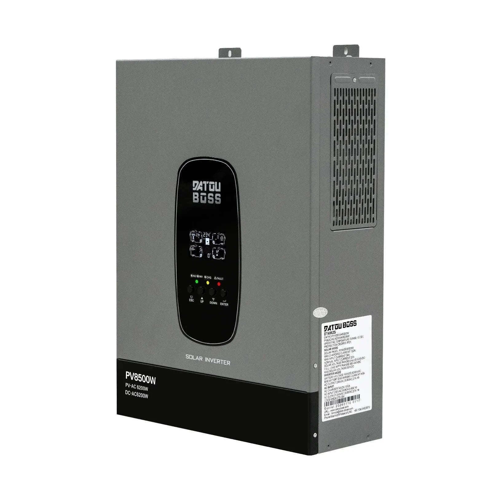 48V 6200W Hybrid Solar Inverter with MPPT Charger, Grid-Connected and Standalone Modes, Anti-Reverse Flow Mechanism-DT-4862S-48V-A-EU / 220-240V / Without Sensor|Poland