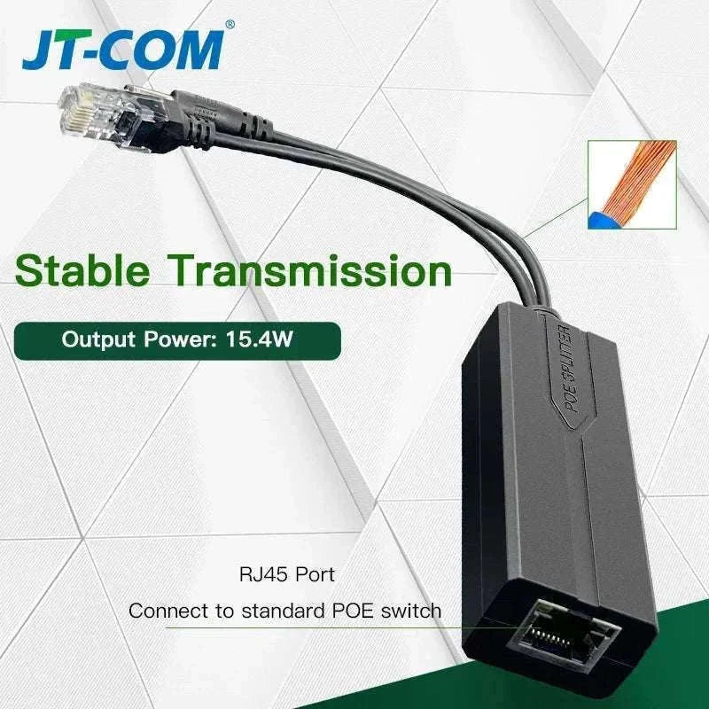 48V to 5V/12V PoE Splitter Power Supply-1000M DC12V 1.2A / 5pcs