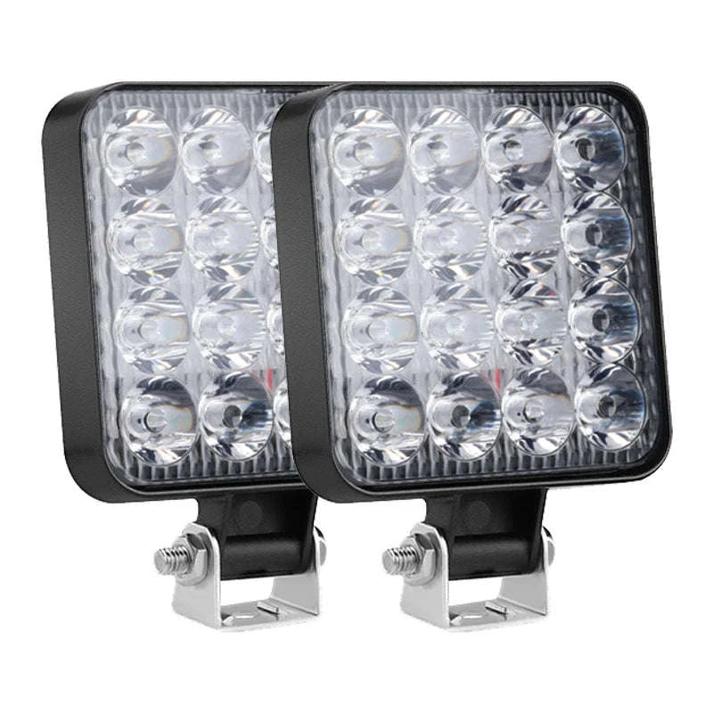 48W 16 LED 12V 24V LED Work Light Bar-6pcs