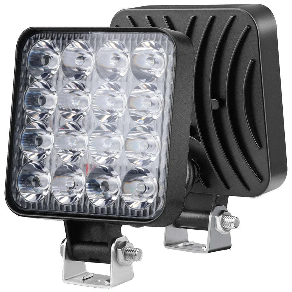 48W 16 LED 12V 24V LED Work Light Bar-6pcs