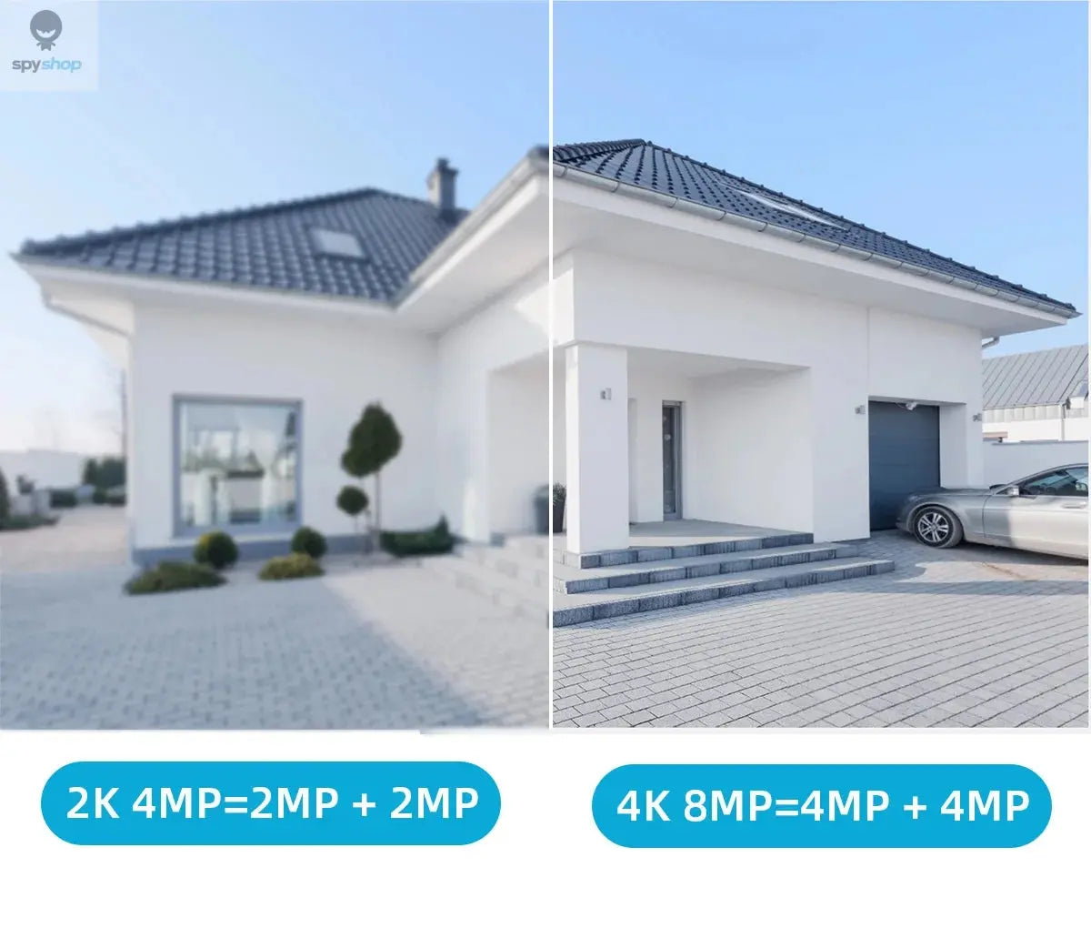 4K 8MP WiFi Surveillance Camera, Dual Lens, 4X Digital Zoom, AI Human Detect, ONVIF, Outdoor Security PTZ IP Cameras Spy-shop.com