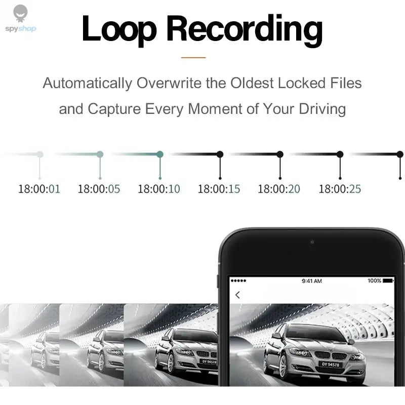 4K Car Dash Cam DVR Recorder Auto Recorder APP Control Black Box WIth WIFI Voice 24h Parking Monitoring function car accessories Spy-shop.com