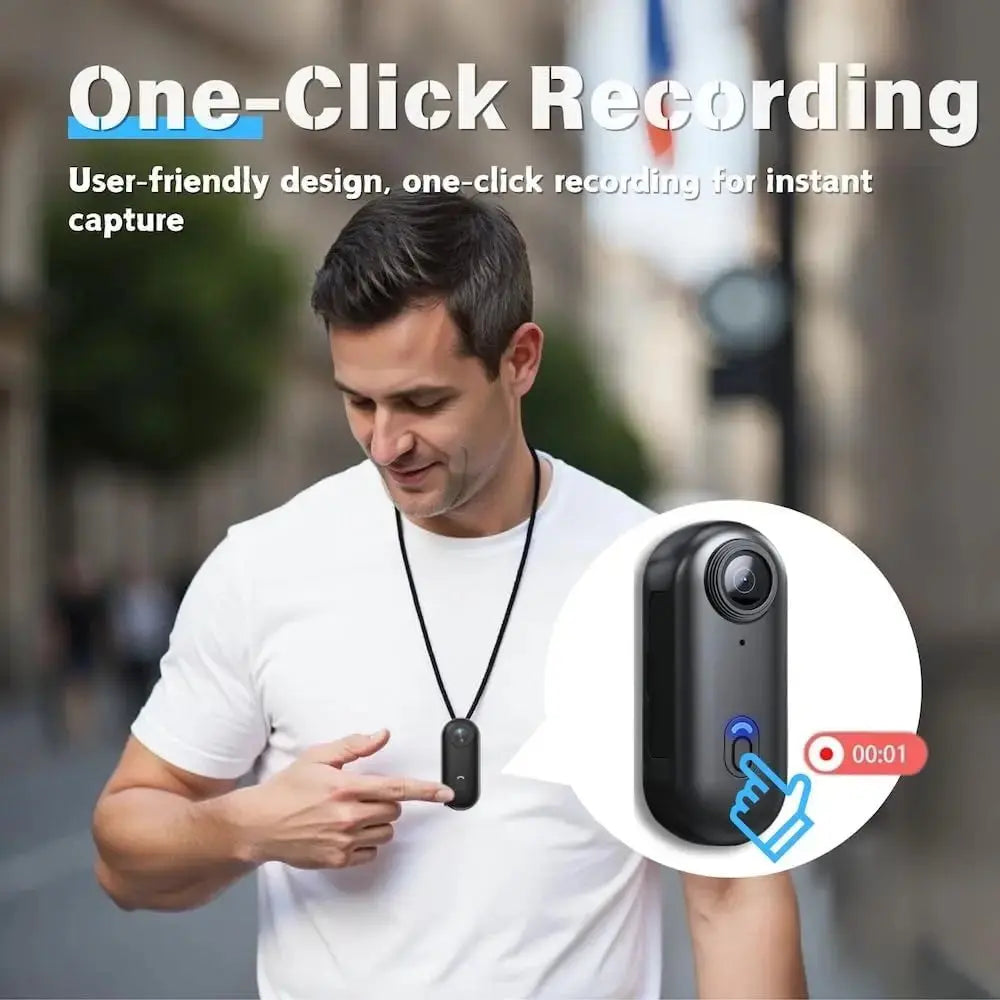 4K HD Mini Vlog Camera with WiFi Wireless Portable Action Body Cam for Sports Travel Photography Pocket Sized Video Recorder Spy-shop.com
